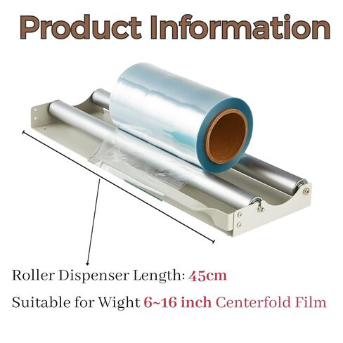 Weiwei Heat Shrink Wrap Bundle – 45cm Desktop Roller Dispenser with 12" x 500' PVC Centerfold Shrink Film, Perfect for Packaging & Sealing in Kuwait