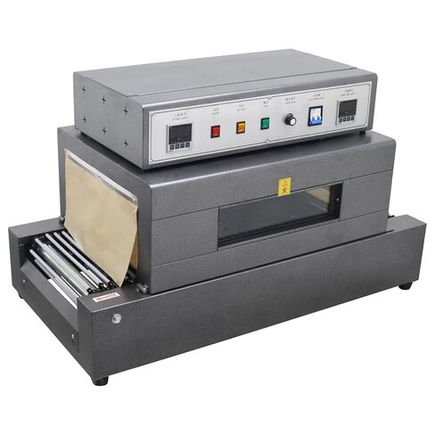 Shrink Wrap Machine with Chain Conveyor,5.5KW Thermal Shrink Tunnel Wrapper with Digital Temp Control & Visual Furnace Tunnel Design for Bottles Cans Boxes 220V in Kuwait