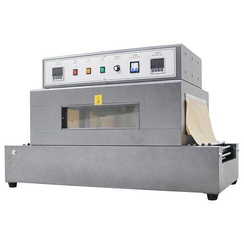 Shrink Wrap Machine with Chain Conveyor,5.5KW Thermal Shrink Tunnel Wrapper with Digital Temp Control & Visual Furnace Tunnel Design for Bottles Cans Boxes 220V in Kuwait