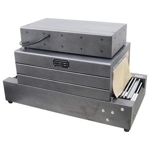 Shrink Wrap Machine with Chain Conveyor,5.5KW Thermal Shrink Tunnel Wrapper with Digital Temp Control & Visual Furnace Tunnel Design for Bottles Cans Boxes 220V in Kuwait