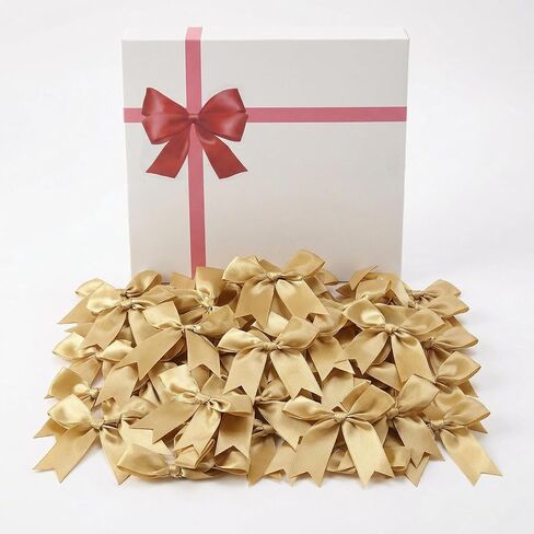 50 Pcs Pink Gift Wrap Bows,3.3 Inch Elegant Bows for Gift Wrapping, DIY Crafts, Party Decorations, Baby Shower, Birthday, Wedding Decor,Christmas, Gift Bags in Saudi Arabia