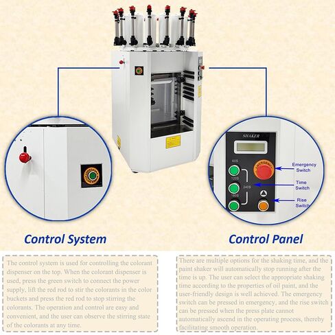 Automatic Paint Shaker Mixer and Colorant Dispenser Integrated Color Mixing Machine110V Electric Oil Paint Shaker Mixer for 0.5L-20L Cans 16 Color Mixing System for Building Automotive in Kuwait