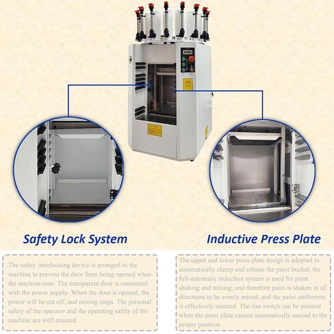 Automatic Paint Shaker Mixer and Colorant Dispenser Integrated Color Mixing Machine110V Electric Oil Paint Shaker Mixer for 0.5L-20L Cans 16 Color Mixing System for Building Automotive in Kuwait