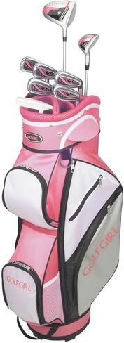 مجموعة نوادي الجولف الصغيرة للسيدات من Golf Girl FWS3 مع حقيبة عربة، جميعها من الجرافيت، اليد اليمنى in Saudi Arabia