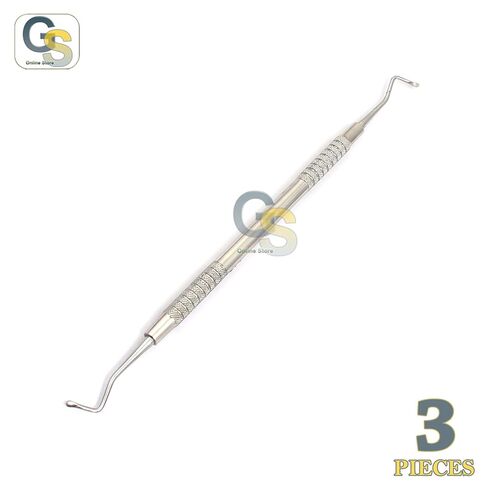 G.S Dental EXCAVATORS 816B, Spoons 1.4MM Double Ended Restorative Stainless Steel 3 Pieces Instruments in Saudi Arabia