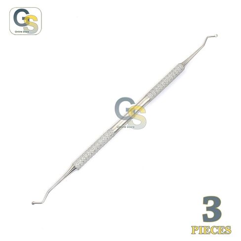 Dental EXCAVATORS 125/126, Spoons 2.5MM Double Ended Restorative Stainless Steel 3 Pieces Instruments by G.S Online Store in Saudi Arabia