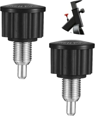 2 Pcs M16 Pull Pin Knob, Universal M16 Adjustment Release Pull-up Spring Knobs, Exercise Bike Pull Pin Spring Knob Replacement, Screw Replacement Parts for Fitness Equipment in Saudi Arabia