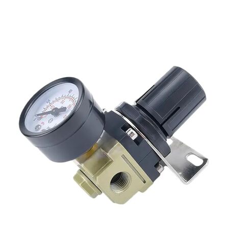 AR2000-02/3000-03 منظم الضغط، صمام تنظيم الضاغط الهوائي، وحدة معالجة الهواء 1/4 بوصة - 3/8 بوصة BSPT NPT(AR3000-03,6) in Kuwait