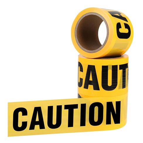 Caution Tape, Non Adhensive Tape, 3 Inch x 500 Ft Per Roll, High Visibility Safety Tape for Construction, Crowd Control, 1 Roll in Saudi Arabia
