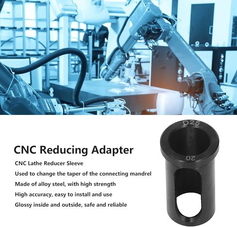 Lathe Reducer Sleeve Alloy Steel CNC Taper Drill Reducing Adapter Tool D25 20 for Drilling Machine and Lathe Spindle in Saudi Arabia