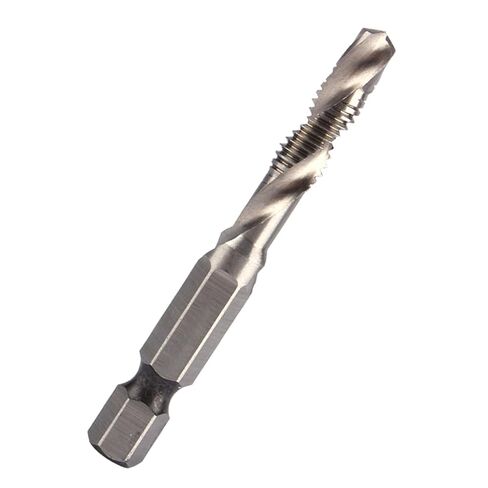 BAFOVY M6 HSS Hex Shank Drill & Tap Taper Bits جزء أداة كهربائية للمعادن الناعمة والألومنيوم والحديد مع نقطة تمركز ذاتية، معالجة خطوة واحدة، مناسبة للحفر والتنصت والقطع in Saudi Arabia