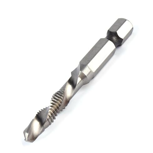 BAFOVY M6 HSS Hex Shank Drill & Tap Taper Bits جزء أداة كهربائية للمعادن الناعمة والألومنيوم والحديد مع نقطة تمركز ذاتية، معالجة خطوة واحدة، مناسبة للحفر والتنصت والقطع in Saudi Arabia