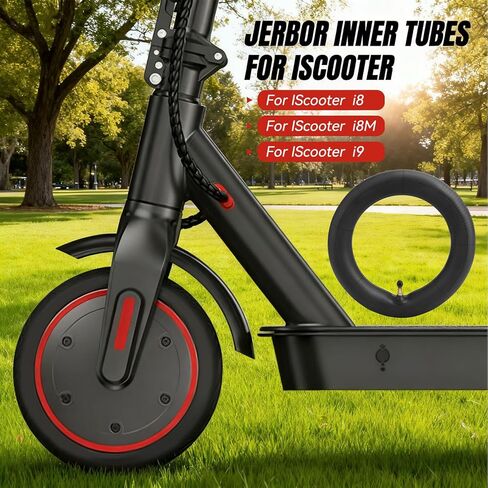 أنابيب JERBOR الداخلية لـ IScooter i8M/i9، أنبوب داخلي سميك للإطارات، إطارات العجلات الأمامية الخلفية، استبدال سكوتر كهربائي لـ IScooter in Saudi Arabia