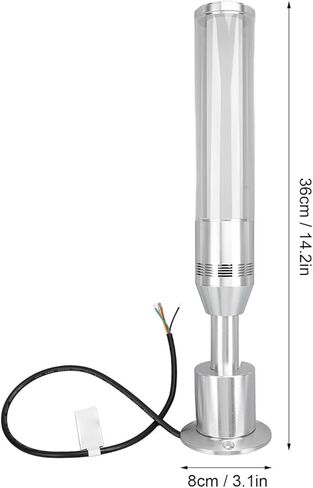 DC 24V 3 أضواء المكدس ColorTower مع ذراع ضوء قابل للتعديل 90 درجة، عمود مصابيح برج عالية السطوع لآلة ورشة العمل، أضواء إشارة التحذير الصناعية in Saudi Arabia