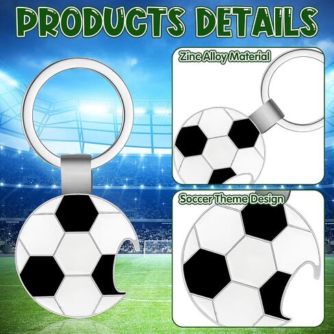 Soccer Bottle Opener Keychain - Premium Zinc Alloy Football Fan Gift with Pull Tab Design, Sports Souvenir for Beer Parties, Game Day & Soccer Enthusiasts (2026 Cup) in Saudi Arabia