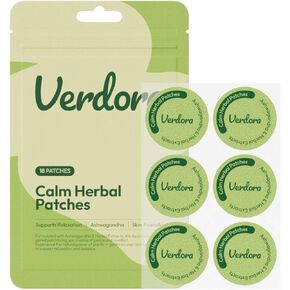 VERDORA Worrying Relief Calm Patches - Natural Stress Relief Ear Patches, Natural Herbal Blend Ashwagandha, Citrus Junos Fruit Extract for Focus & Relaxation in Kuwait