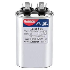 12.5uF 12.5MFD CBB65A Oval Run Start AC Capacitor 12.5 uF MFD CBB65 370V 440V 450V A/C Capacitors 370 450 Volt VAC ±6% 50/60Hz for Air Conditioner in Kuwait