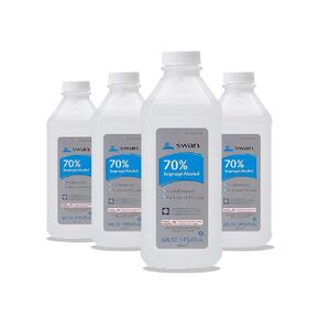 70% Isopropyl Alcohol 16 oz (4 Pack) – Rubbing Alcohol for First Aid, Skin Cleanser, Antiseptic Disinfectant for Cuts & Scrapes, Household Cleaning & Sanitizing in Saudi Arabia