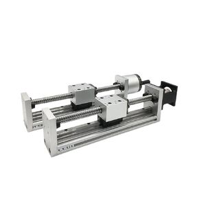 60 مللي متر واسعة بمحركات الكرة اللولبية الخطية السكك الحديدية المرحلة انزلاق الجدول مشغل روبوت واحد (طاولة الشريحة الكهربائية ، 550 مللي متر السكتة الدماغية SFU1605) in Kuwait