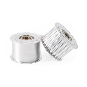 HTD8M 15/16/20Teeth Pulley Bore 5-17mm with Bearing Timing Belt Width 20mm 1Pcs(16T Bore 7mm,No Teeth) in Kuwait