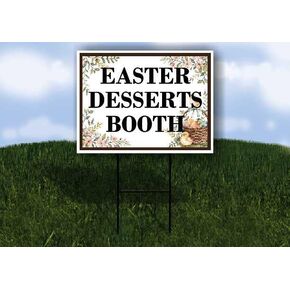 كشك حلويات عيد الفصح، ربيع عيد الفصح، سلة بيض الكتاكيت العتيقة، سهام اتجاهية بنية، إطار مزدوج الجوانب 23 × 23 بوصة. in Kuwait