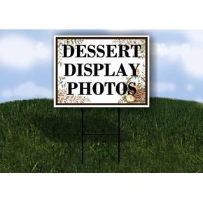Dessert Display Photos Easter Spring Vintage Chicks Eggs Basket Brown Up Arrows A-Frame Single Sided 23x23 in. sign in Kuwait