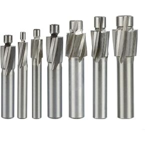 7 قطعة/المجموعة نهاية قاطعة الطاحونة الحفر لقم تفريز HSS Counterbore نهاية مطحنة M3-M12 الطيار الشق أداة قاطعة المطحنة غاطسة نهاية المطاحن راوتر بت in Kuwait