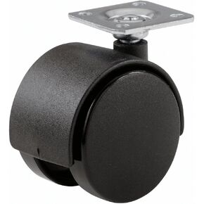 Shepherd Hardware 9401 1-5/8-Inch Office Chair Caster, Twin Wheel, 1-1/2-Inch Sq. Plate, 40-lb Load Capacity, 2-Pack in Kuwait