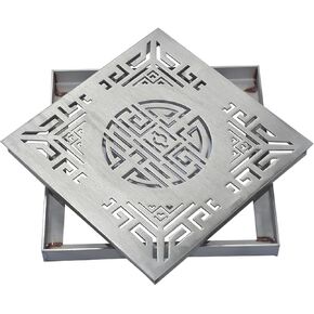 شبكة تصريف من الفولاذ المقاوم للصدأ، غطاء تصريف مربع للفناء الخارجي، تصريف سريع للمجاري والحدائق in Kuwait