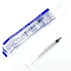 30mL Luer Lock Syringes (No Needle) - 40-Count Bagged, Sterile & Individually Sealed in Saudi Arabia
