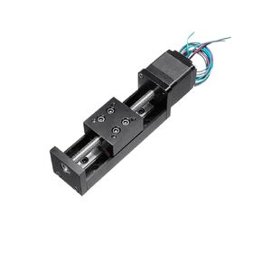 بمحركات الشريحة الجدول الخطي دليل السكك الحديدية المرحلة انزلاق الجدول محرك محرك المرحلة الخطية الكهربائية (250 مللي متر السكتة الدماغية ، 1 مللي متر الملعب) in Kuwait