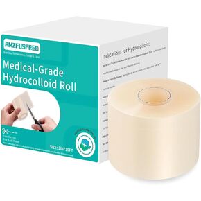 لفة غرواني مائي جديدة، ضمادات غرواني مائي مقاس 2 × 5 أقدام للعناية بالجروح، ضمادات تصحيح غرواني مائي من الدرجة الطبية مع ذاتية اللصق، مرنة ومقاومة للماء، حجم وشكل DIY (5 أقدام) in Kuwait