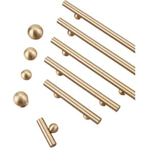 الصلبة النحاس خزانة درج مقبض الكرة قاعدة طويلة 1 قطعة (1028-20) in Kuwait