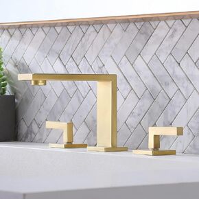 vccucine صنبور الحمام الأسود 3 حفرة، 8 بوصة واسعة النطاق مربع شلال الحمام بالوعة الحنفية، ماتي الأسود الغرور صنابير الحمام للغرور، مرحاض، التجارية مع يطفو على السطح استنزاف وخطوط العرض in Kuwait