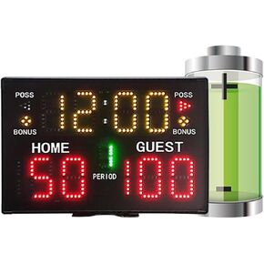 LED Digital Scoreboard Electronic Scoreboard, Ball Games Scoreboard & Timer Electronic Portable Digital Scoreboard, with Remote in Kuwait