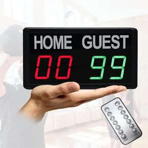 لوحة نتائج داخلية متعددة الرياضات مع جهاز تحكم عن بعد، لوحة نتائج رقمية LED، تعديل سطوع 5 مستويات، لكرة السلة، الكرة الطائرة، البيسبول، التنس، ألعاب بينج بونج in Kuwait