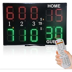 Digital Scoreboard,LED Scoreboard,Indoor Digital LED Scoreboard Tabletop Score Board for Basketball Volleyball Tennis Boxing Match Game Scoreboard.,Scoreboard+Stand,Scoreboards in Kuwait