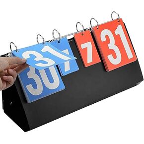 31-Point Scale, Portable 4-Digit Scoreboard, Foldable Design for Football, Basketball, Volleyball, Table Tennis, Badminton and Other Games in Kuwait