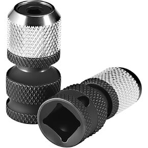 2 PCS محول مفتاح التأثير الذي تم ترقيته إلى سماكة ثقيلة 1/2 مربعة بالسيارة إلى 1/4 محول مقبس أنثى سداسي عشرية ، تشاك الحفر من أجل مفتاح التأثير ، محول الحفر تأثير ، تصميم سريع التغير ، الصلب CRMO in Kuwait