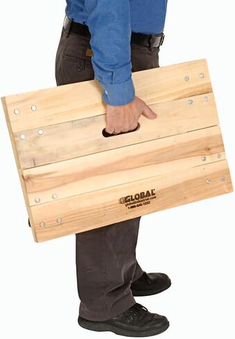 Global Industrial Hardwood Dolly with Solid Deck, 36" L x 24" W, 1200 Lb. Capacity, 4" Hard Rubber Swivel Casters, Assembly Required, General Purpose Dolly in Saudi Arabia