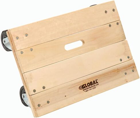 Global Industrial Hardwood Dolly with Solid Deck, 36" L x 24" W, 1200 Lb. Capacity, 4" Hard Rubber Swivel Casters, Assembly Required, General Purpose Dolly in Saudi Arabia
