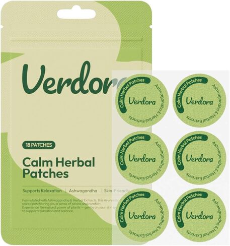 رقعات مهدئة لتخفيف التوتر من فيردورا - رقعات أذن طبيعية لتخفيف التوتر، مزيج عشبي طبيعي أشواغاندا، مستخلص فاكهة الحمضيات جونوس للتركيز والاسترخاء in Kuwait