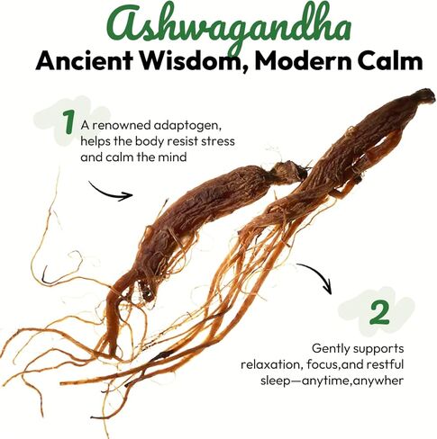 رقعات مهدئة لتخفيف التوتر من فيردورا - رقعات أذن طبيعية لتخفيف التوتر، مزيج عشبي طبيعي أشواغاندا، مستخلص فاكهة الحمضيات جونوس للتركيز والاسترخاء in Kuwait