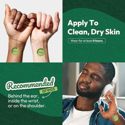 رقعات مهدئة لتخفيف التوتر من فيردورا - رقعات أذن طبيعية لتخفيف التوتر، مزيج عشبي طبيعي أشواغاندا، مستخلص فاكهة الحمضيات جونوس للتركيز والاسترخاء in Kuwait