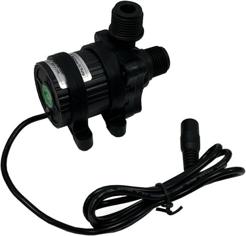 SHYSKY DC40F-1240 مضخة مياه صغيرة بدون فرش DC 12V 14W، 206GPH 13ft، مقاومة للماء، منافذ مترابطة 1/2 بوصة، آمنة منخفضة الضوضاء ومستقرة للعمل على المدى الطويل، غاطسة أو استخدام الأرض، للتبريد الصغير، والبستنة in Kuwait