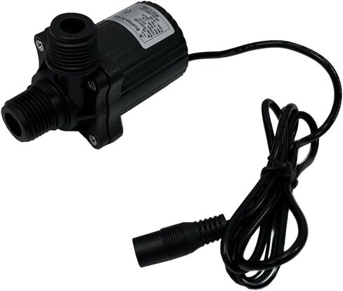 SHYSKY DC40F-1240 مضخة مياه صغيرة بدون فرش DC 12V 14W، 206GPH 13ft، مقاومة للماء، منافذ مترابطة 1/2 بوصة، آمنة منخفضة الضوضاء ومستقرة للعمل على المدى الطويل، غاطسة أو استخدام الأرض، للتبريد الصغير، والبستنة in Kuwait