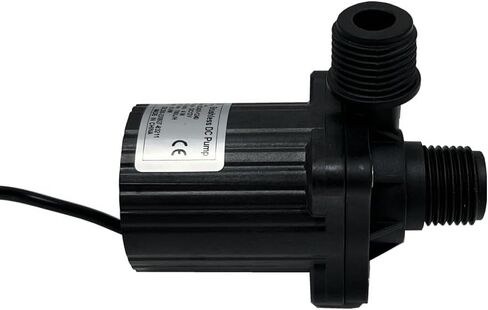 SHYSKY DC40F-1240 مضخة مياه صغيرة بدون فرش DC 12V 14W، 206GPH 13ft، مقاومة للماء، منافذ مترابطة 1/2 بوصة، آمنة منخفضة الضوضاء ومستقرة للعمل على المدى الطويل، غاطسة أو استخدام الأرض، للتبريد الصغير، والبستنة in Kuwait