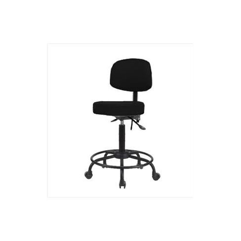 Thomas VMBST-RT-T0-RC-c8605 Medium Bench Height Stool with Back and Round Tube Base, No Tilt, Caster in Saudi Arabia