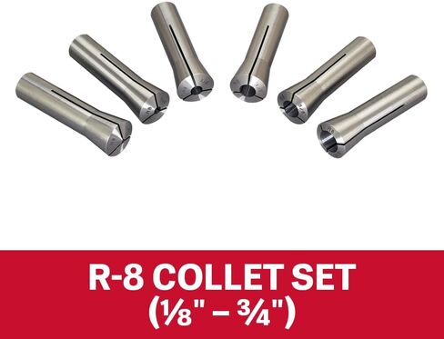 JET R-8 Collet Set, 1/8" - 3/4" (8ths) (CS-R8) in Saudi Arabia