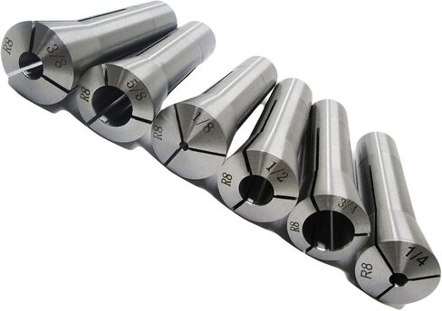 JET R-8 Collet Set, 1/8" - 3/4" (8ths) (CS-R8) in Saudi Arabia